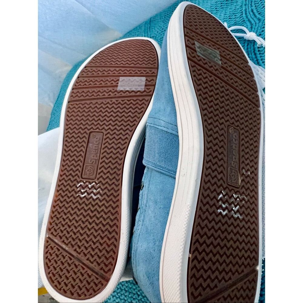 Spenco Orthotic Suede Water Repellent Slip-On Shoes Santa Blue Stone Size 6.5 - Picture 7 of 9